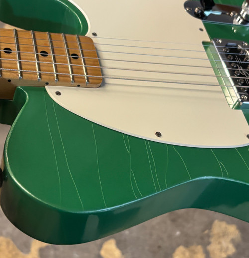 USA Fiam Esquire electric guitar in mint green with bag