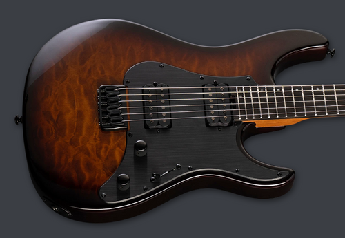 PRE-ORDER - 2026 LTD DELUXE SN-1000HT HH GUITAR / DARK BROWN SUNBURST