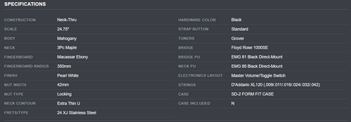 PRE-ORDER - 2026 LTD DELUXE RANDOM STAR RS-1000 GUITAR / PEARL WHITE