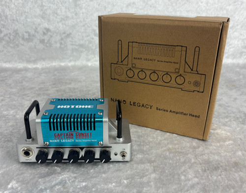 Hotone Nano Legacy Captain Sunset mini guitar amp head + power supply