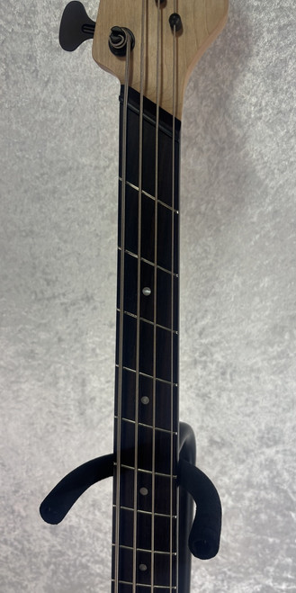 Dingwall Super P electric bass guitar in white finish with bag