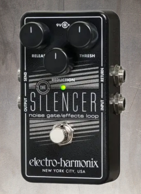 EHX ELECTRO-HARMONIX SILENCER NOISE GATE / EFFECTS LOOP PEDAL + FREE PATCH CABLE