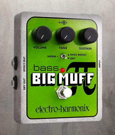 EHX ELECTRO-HARMONIX BASS BIG MUFF PI FUZZ  | DISTORTION | SUSTANIER PEDAL + FREE PATCH CABLE