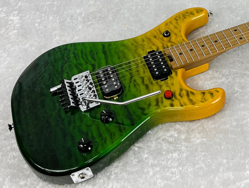 IN-STOCK - EVH 5150 SERIES GUITAR DELUXE QUILTED MAPLE / LIMEADE ZEST