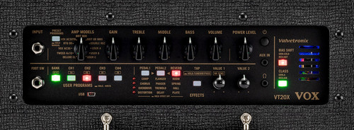 NEW! VOX Valvetronix VT20X Classic Blue 1X8 20W Combo Amp with Effects