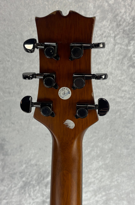 Mitchell MX430QAB Exotic Series Acoustic-Electric Guitar Midnight Black Edge Bur