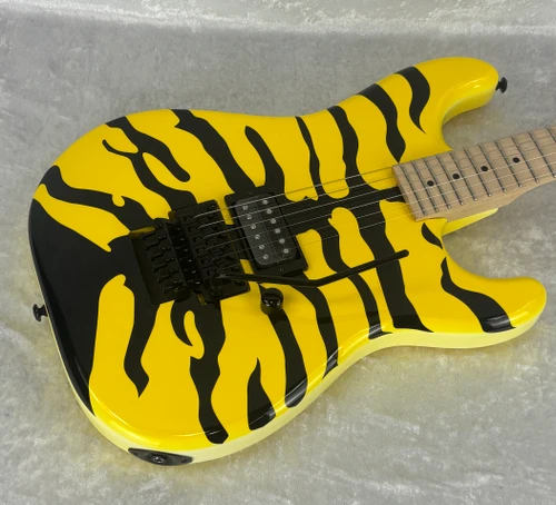 2026 LTD GEORGE LYNCH GL-200MT  Yellow w/ Tiger Graphic (B- stock)