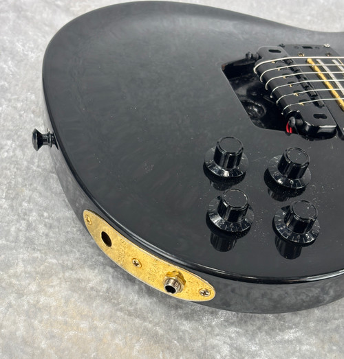 Late 70's Ovation UK II 2 electric guitar in black finish