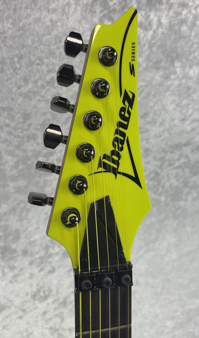 2012 Ibanez S Series 25th Anniversary S1XXV Saber Guitar in FYE Fluorescent Yellow