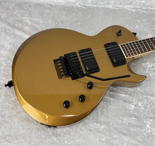 Mid 90's ESP Custom Shop Eclipse electric guitar in gold with case MIJ