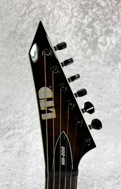 IN-STOCK - LTD MH-200HT QUILTED MAPLE HARDTAIL GUITAR | DARK BROWN SUNBURST