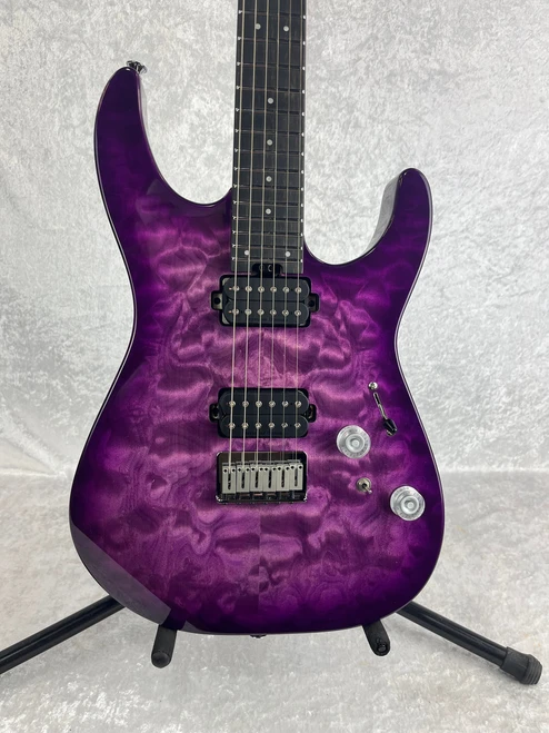 CHARVEL PRO-MOD PLUS DK24 DINKY HH HT EBONY VIOLET RADIANCE