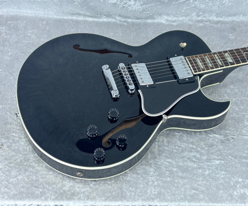 2012 USA Gibson ES-137 Custom Shop electric guitar in gloss black