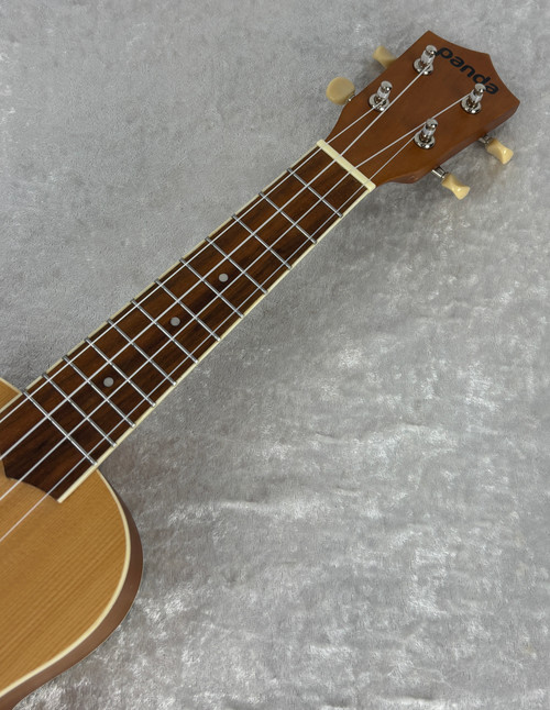 Amahi Ukuleles UKS-2 Spruce Top Panda Soprano Ukulele