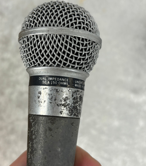 Lot of 2 old logo dual impedance Shure SM-58 microphones mics