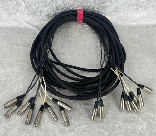 50' 8 channel XLR snake fan to fan
