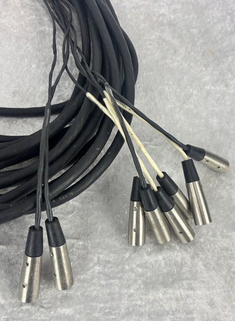 50' 8 channel XLR snake fan to fan