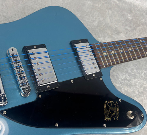 2017 USA Gibson Firebird Studio electric guitar in Pelham Blue with bag