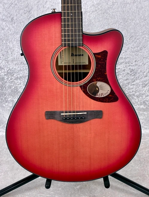 IBANEZ AAM50CE Advanced Acoustic-Electric Auditorium Guitar - Coral Red Burst