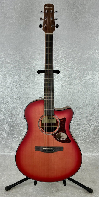 IBANEZ AAM50CE Advanced Acoustic-Electric Auditorium Guitar - Coral Red Burst