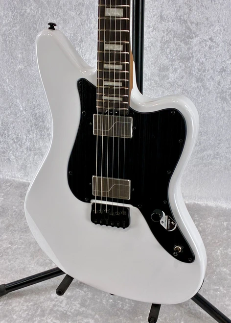 LTD DELUXE XJ-2 HT HH OFFSET GUITAR IN SNOW WHITE