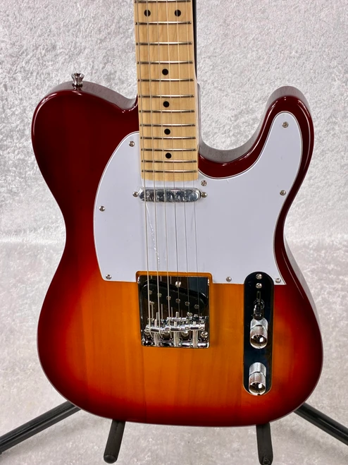 AMATI CLASSIC TELE TYPE GUITAR IN CHERRY SUNBURST | ACCESSORIES INCLUDED