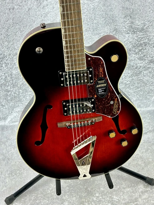 IN-STOCK! GRETSCH G2420 STREAMLINE HOLLOW BODY WITH CHROMATIC II TAILPIECE/ CLARET BURST