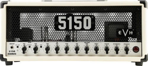 NEW* EVH 5150 ICONIC SERIES 15 WATT 6L6 TUBE AMPLIFIER HEAD IN IVORY