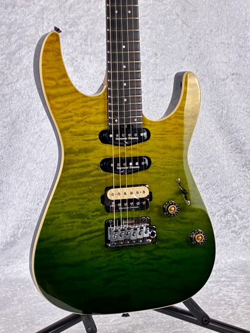 CHARVEL PRO-MOD PLUS DK24 DINKY 2 PT TREM EBONY FRETBOARD /  ZOMBIE FADE