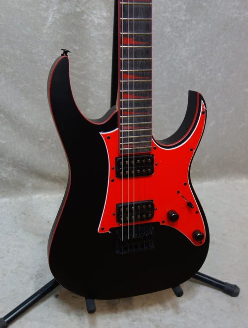 Ibanez Gio GRG131DX RG SERIES Electric Guitar Black Flat Red