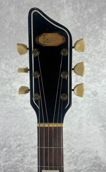Vintage early 1960's Supro Dual Tone electric guitar in white finish with OHSC