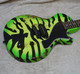 NEW! Rock N Roll Relics Thunders SC guitar in neon green burst w/ zebra print