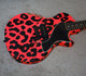 NEW! Rock N Roll Relics Thunders SC guitar in neon pink w/ leopard spots