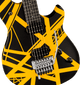 Pre-Order! 2024 EVH Wolfgang Special Striped guitar in Black / Yellow Satin