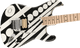 Pre-Order! 2024 EVH Striped Series guitar in Satin Black / White Circles