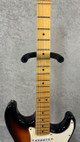 Unbranded Strat-style partscaster electric guitar in sunburst