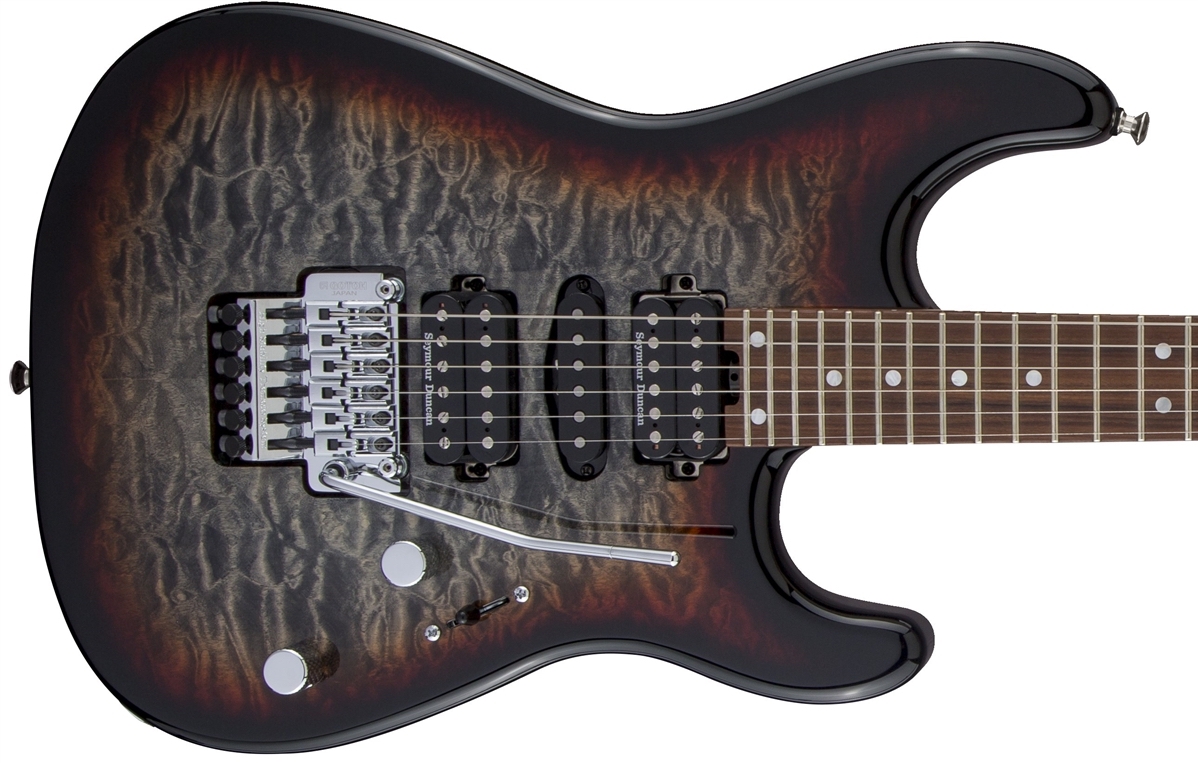 ギター Charvel MJ SD1 24 HSH FR MDNGT GLOW Charvel MJ San Dimas Style 1 HSH FR PF QM Midnight Glow (294