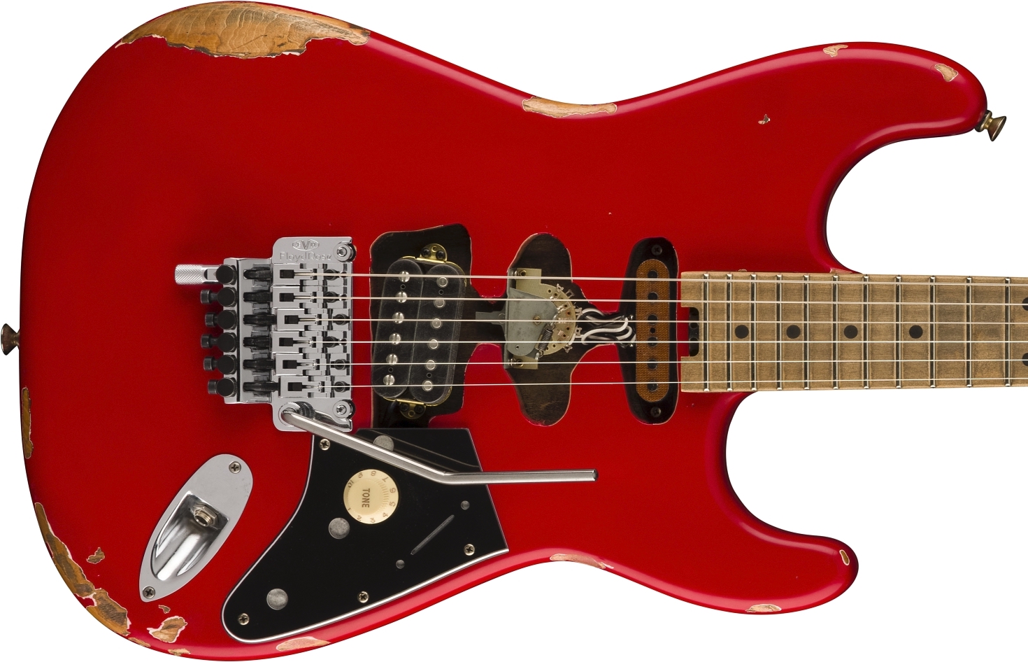 ギター EVH Frankie Frankenstein Strat :: Striped Series Frankenstein™ Frankie, Maple