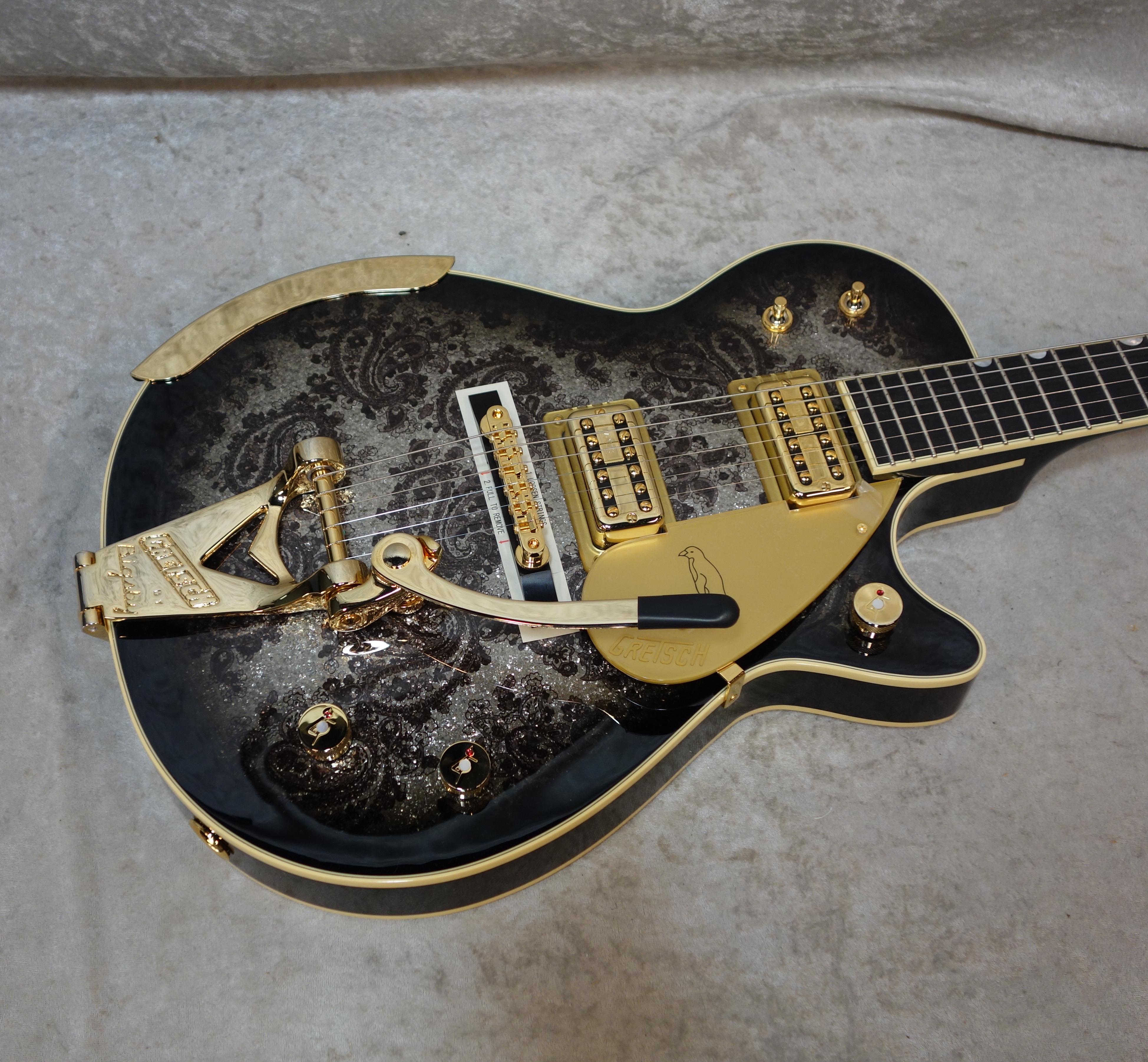 NEW! 2023 Gretsch G6134TG Ltd Ed Paisley Penguin guitar in Black Paisley  1853