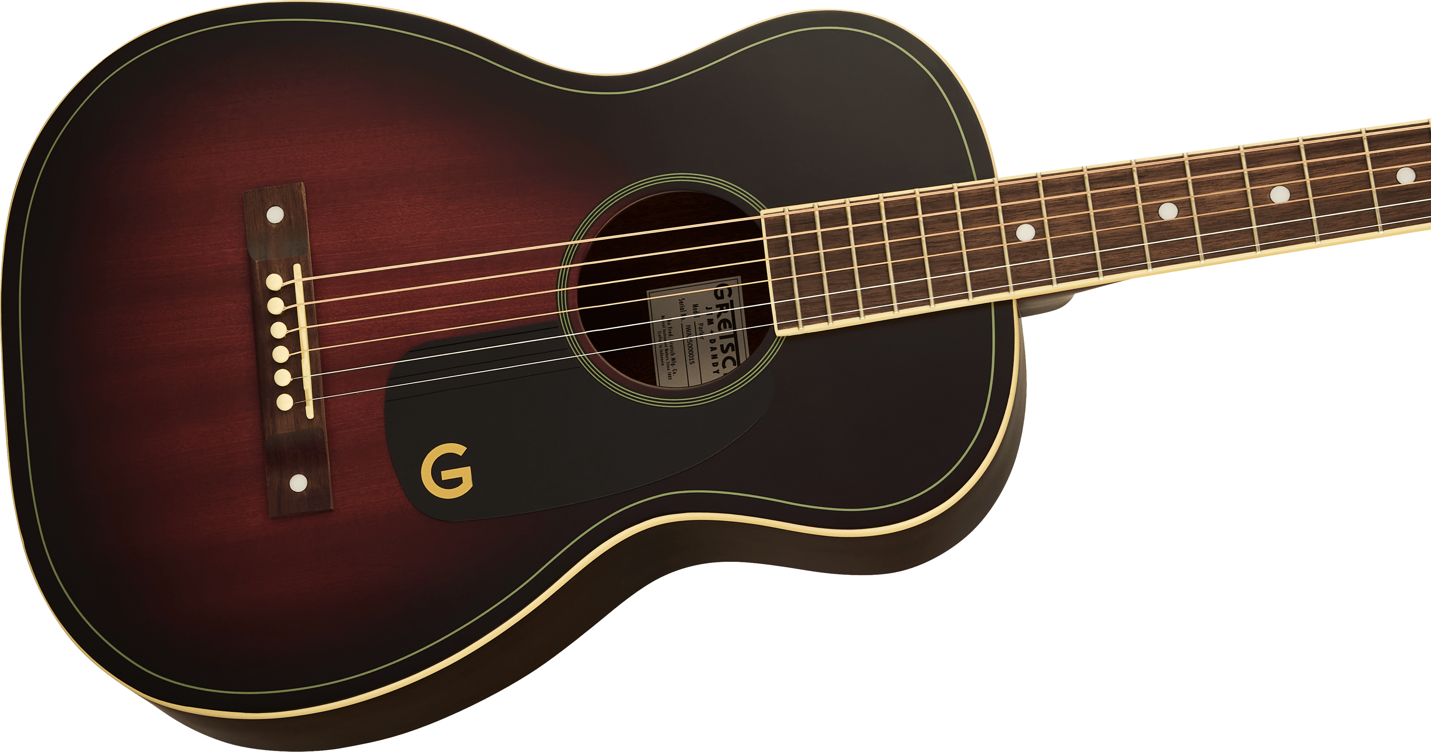 Pre-Order! 2025 GRETSCH JIM DANDY PARLOR ACOUSTIC | DEEP CHERRY