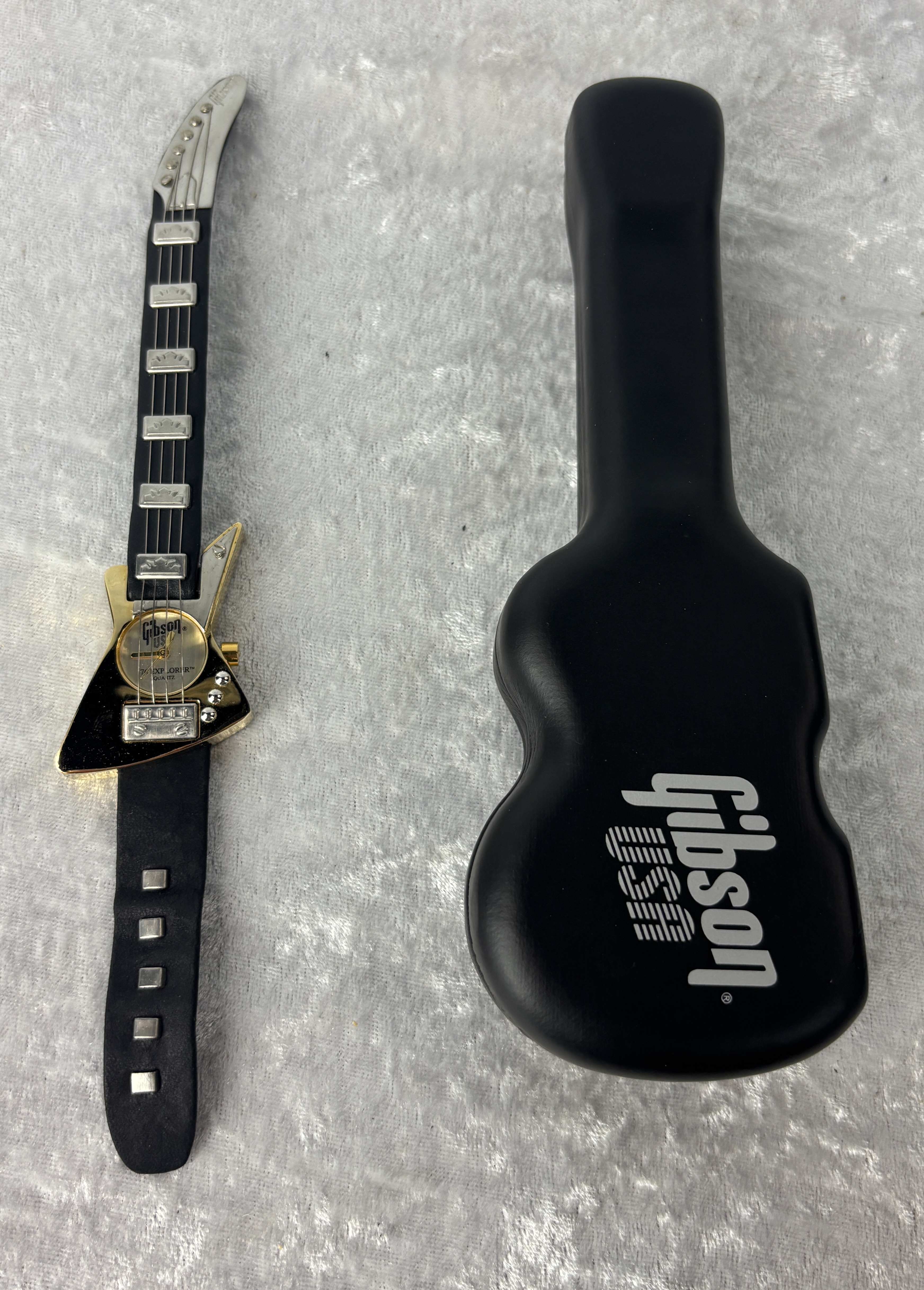 Gibson GB204 Gold '76 Explorer Watch with case (NOT working