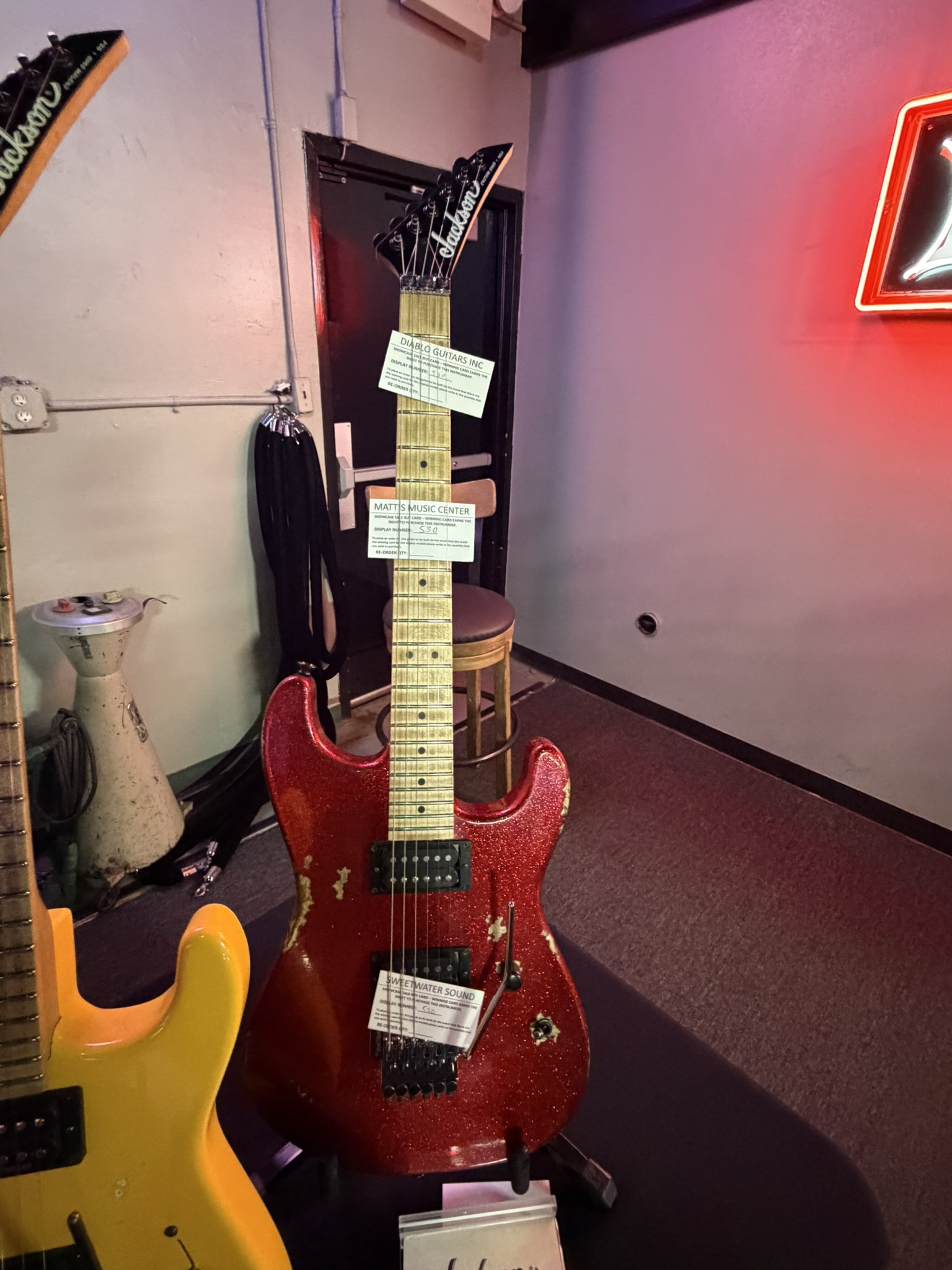 2026 USA JACKSON CUSTOM SHOP / SPECIAL EDITION DINKY  RED SPARKLE