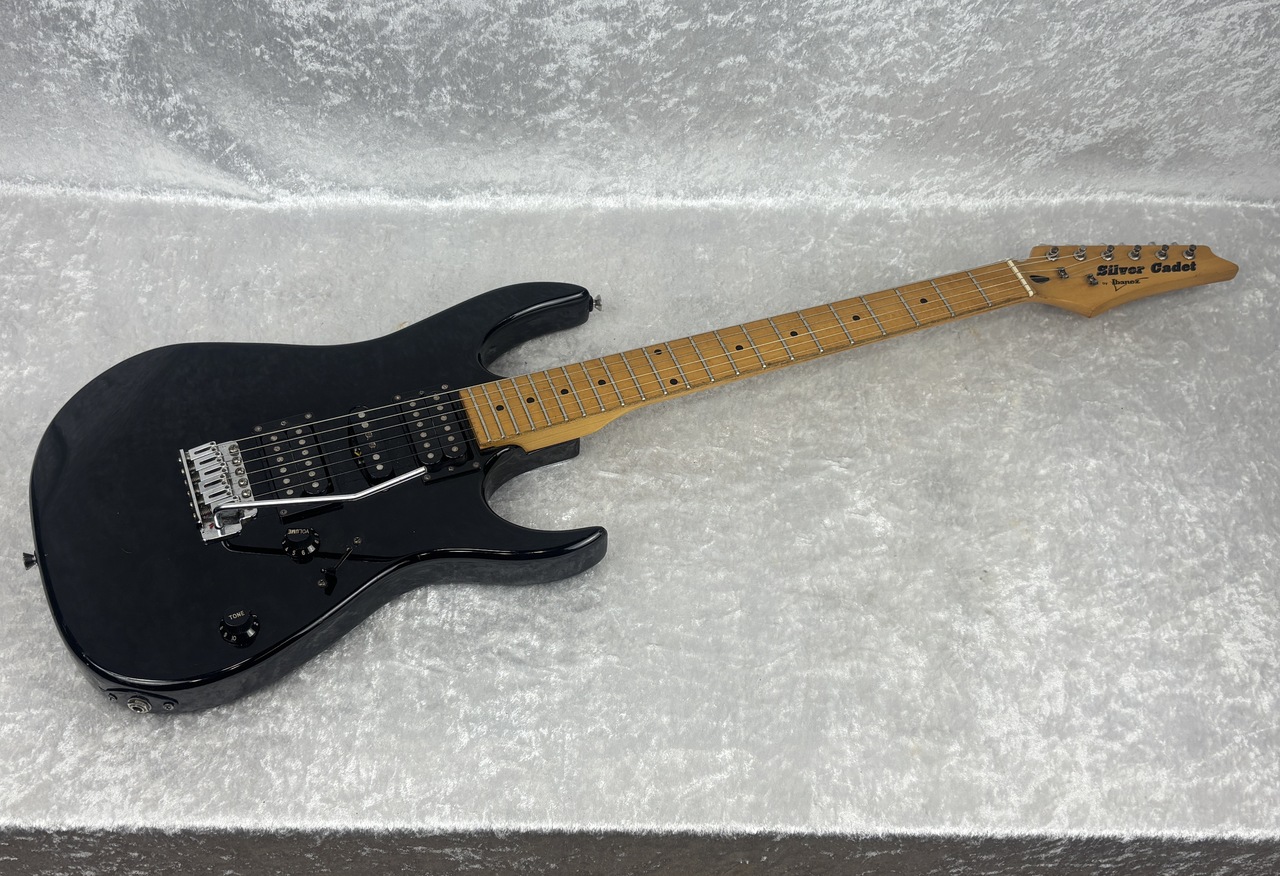 Ibanez Silver Cadet electric guitar in black with case - Capitol