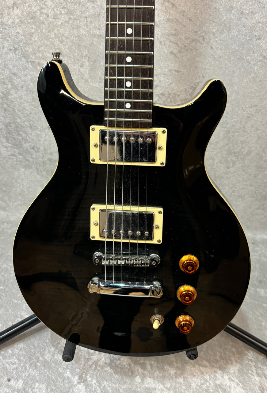 Hamer DC double cutaway electric guitar transparent black (made in