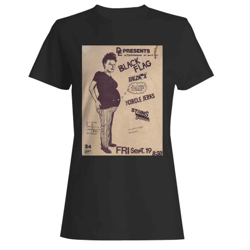 raymond pettibon the art of black flag 1980s american subur  Woman's T-Shirt