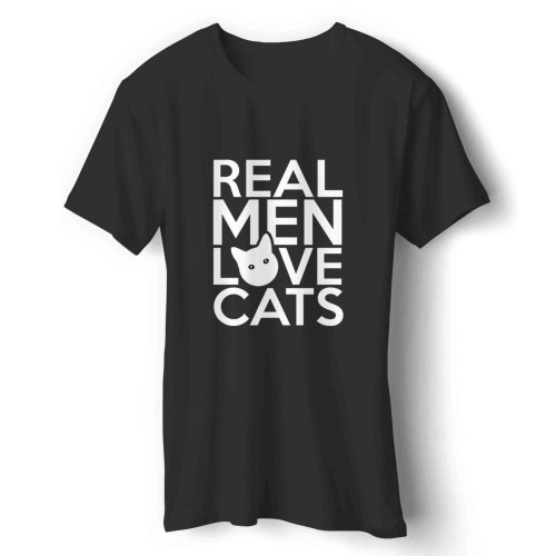 real men love cats quote Man's T-Shirt