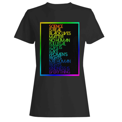 Science Is Real Black Lives Matter Woman's T-Shirt