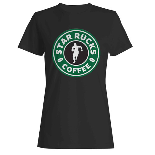 Starrucks Coffee Rugby Running Logo Woman's T-Shirt