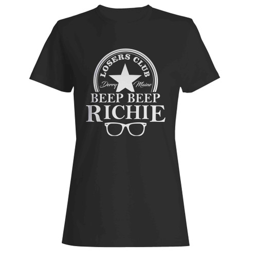 Stephen King's It Beep Beep Richie Losers Club Woman's T-Shirt