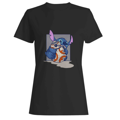 Stitch And Bb8 Play Together Woman's T-Shirt